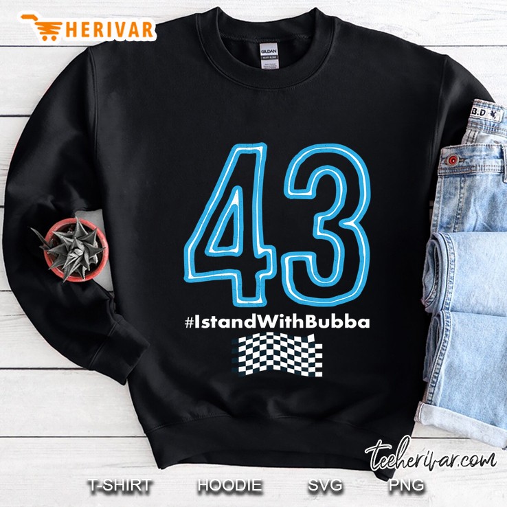 Bubba Wallace Shirt - 43 -Checkered Flag Istandwithbubba Sweatshirt