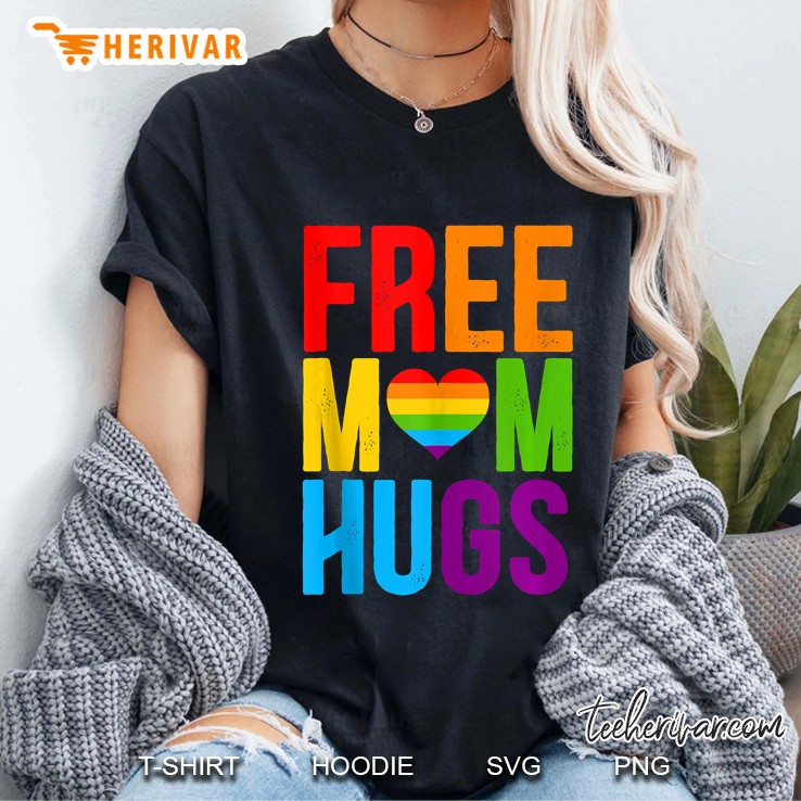 Free Mom Hugs Lgbt Month Ladies Tee