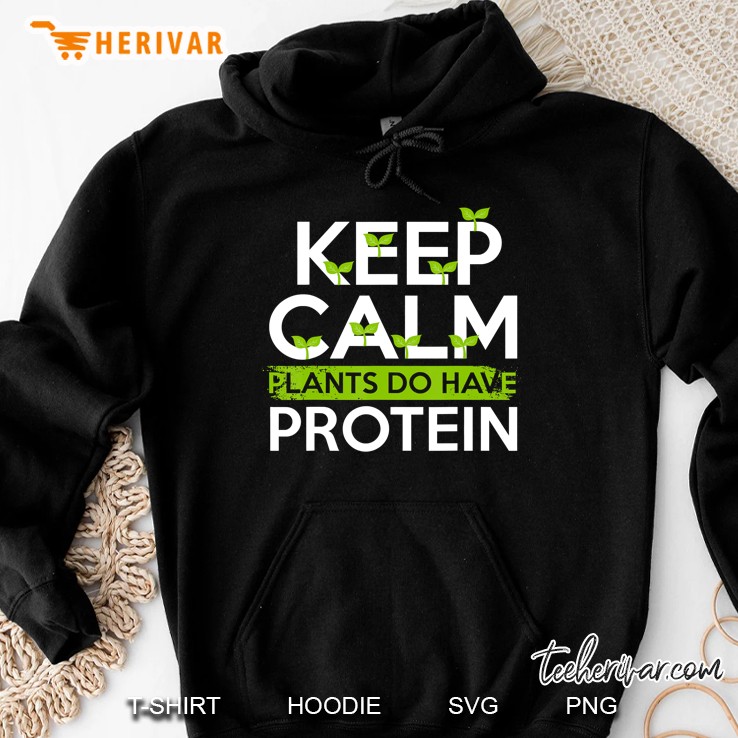 Keep Calm Plants Do Have Protein Funny Vegan Vegetables Fan Mugs