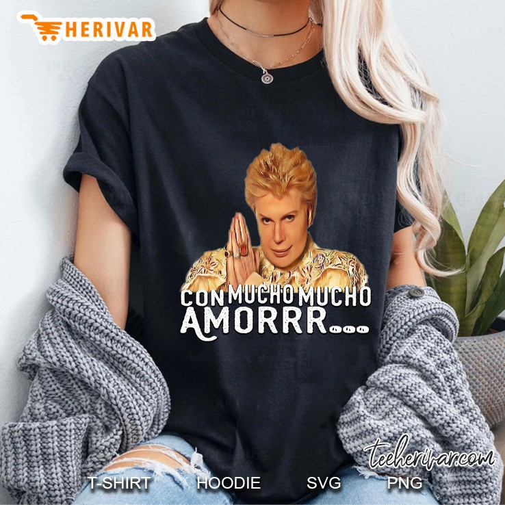 Walter Mercado Con Mucho Mucho Amor Playeras Ladies Tee