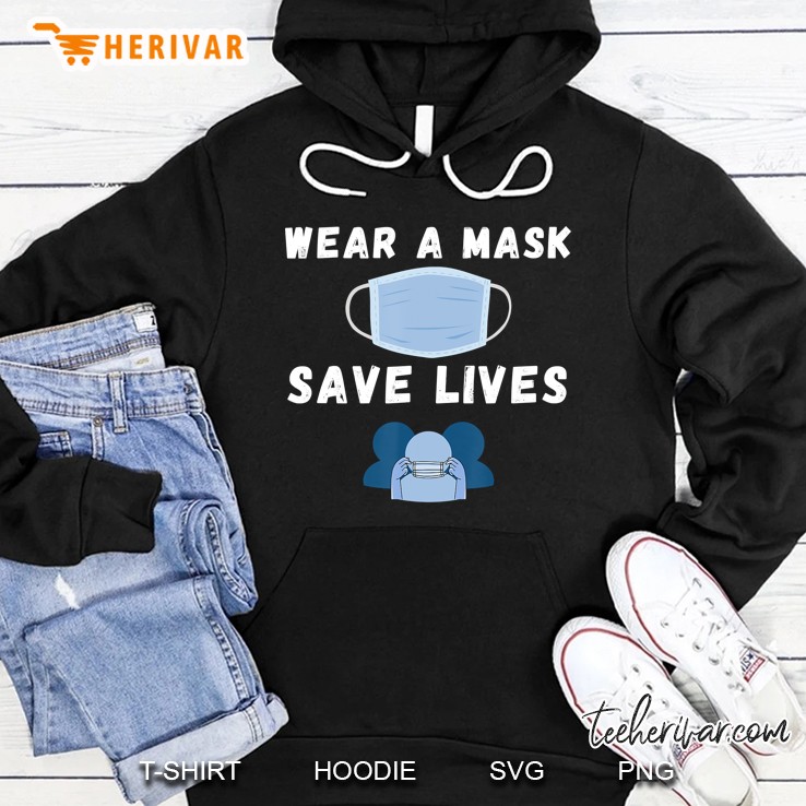 Wear A Mask & Save Lives - Social Distancing + Hygiene Works Hoodie