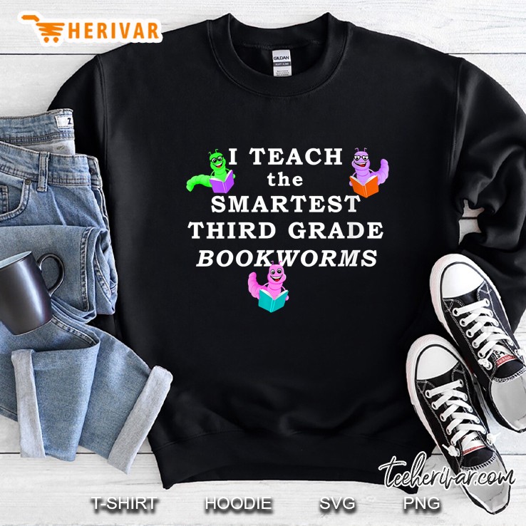 Womens Teacher Reading Book Third Grade Bookworms Read Sweatshirt