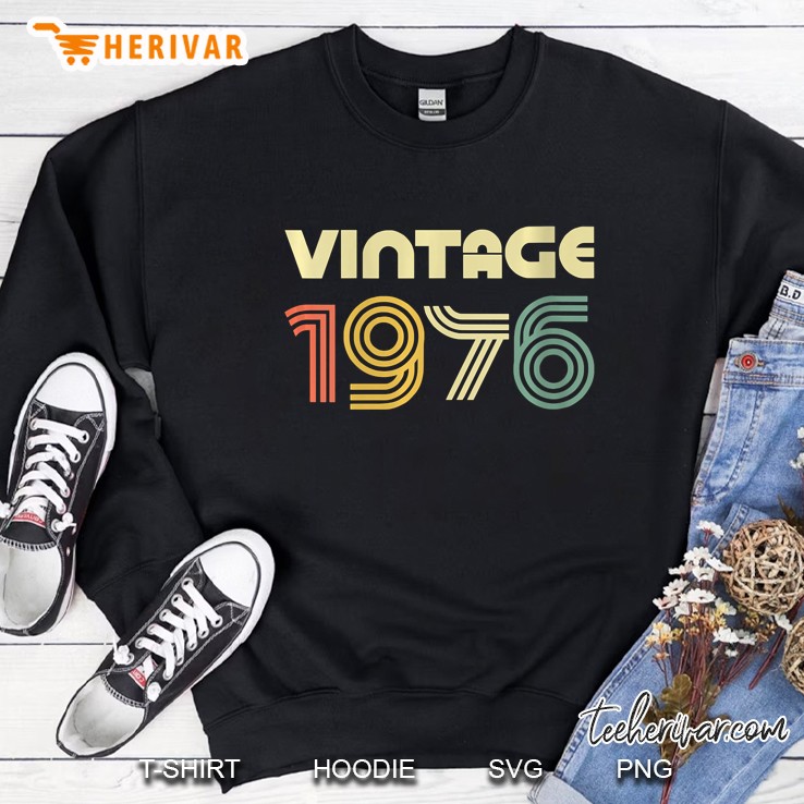 Womens Vintage 1976 44Th Birthday Sweatshirt