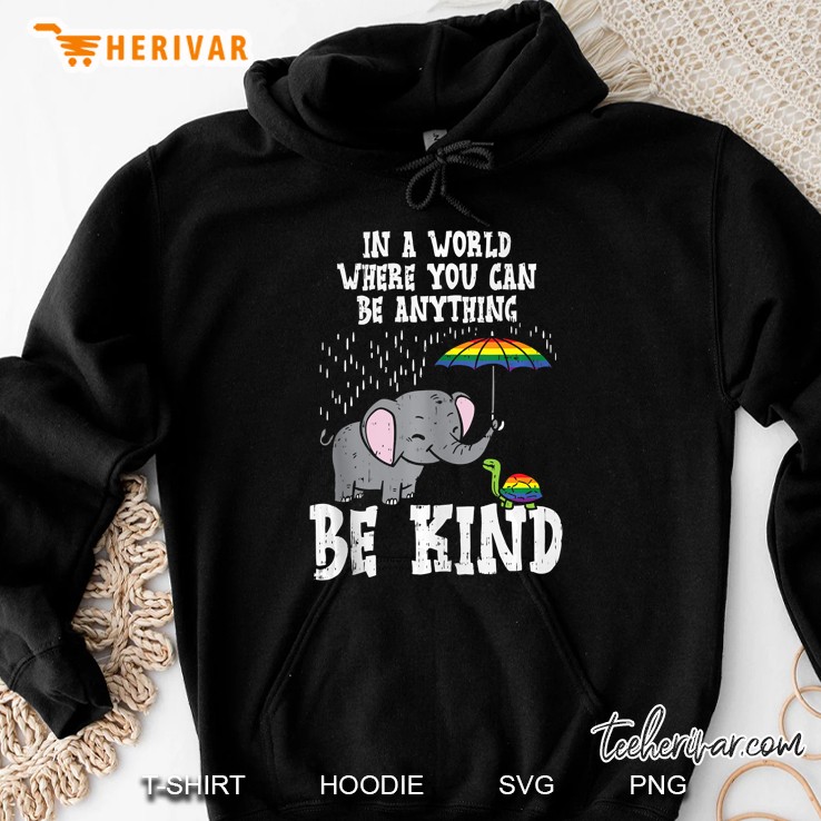 World Be Kind Elephant Rainbow Turtle Gay Pride Lgbt Mugs