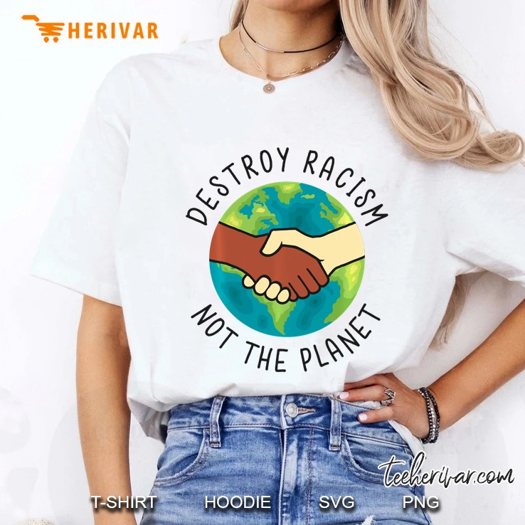 Destroy Racism Not The Plane Anti Racism Hoodie