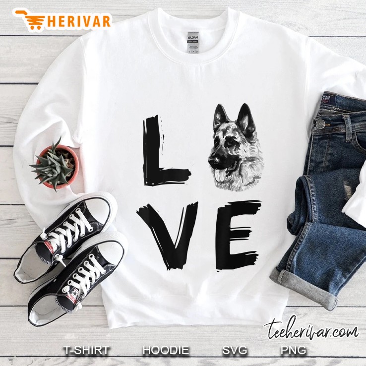 I Love My Dog German Shepherd Dog Lover Sweatshirt