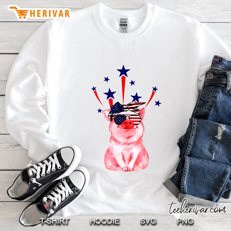Pig 4Th July Funny Gift For Memorial Day Sweatshirt