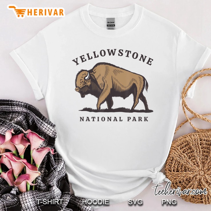 Yellowstone National Park Vintage Buffalo Bison Shirt