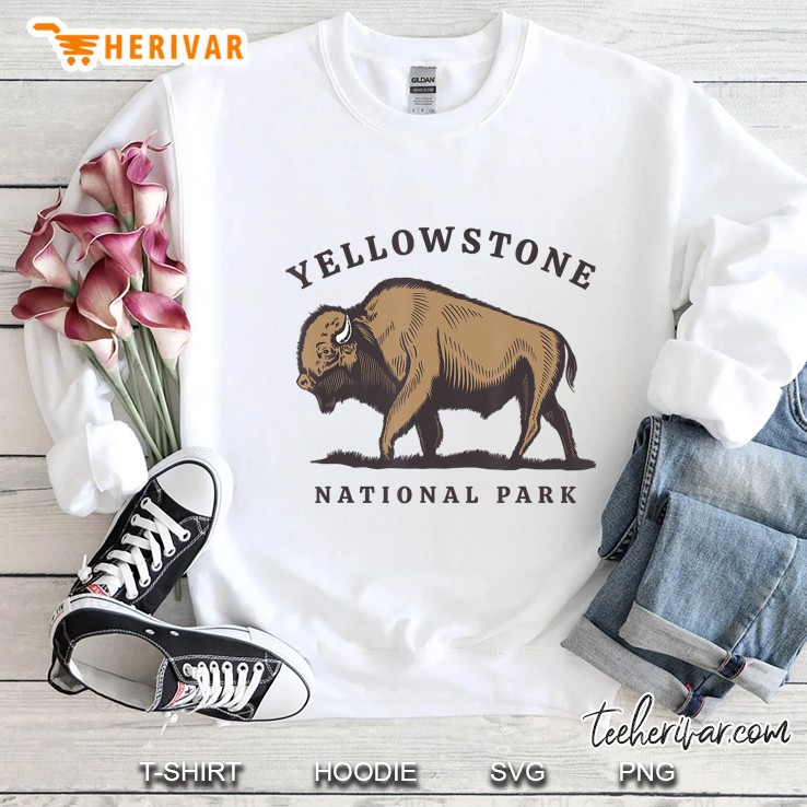 Yellowstone National Park Vintage Buffalo Bison Mugs