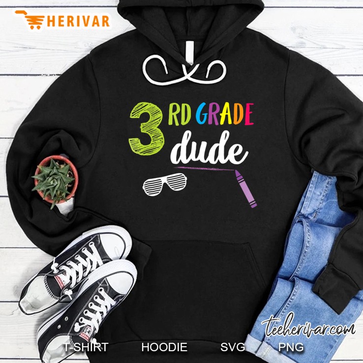 3Rd Grade Dude School Student First Day Funny Cute Hoodie