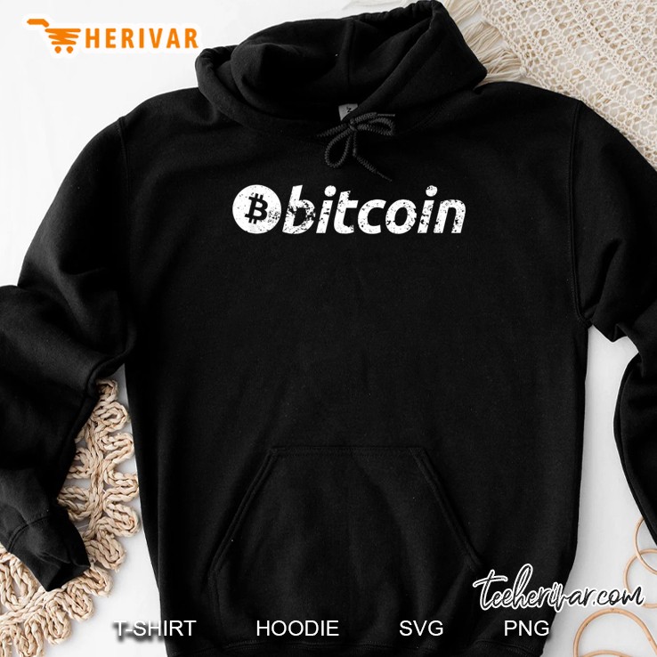 Bitcoin Distressed Logo Tank Top Hoodie