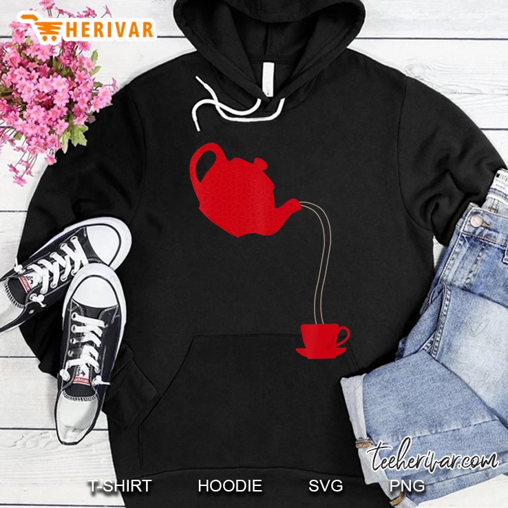Cool Teapot And Cup Tea Party Time Lover Hoodie