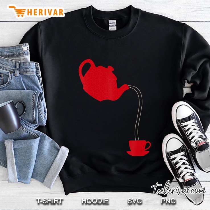 Cool Teapot And Cup Tea Party Time Lover Sweatshirt
