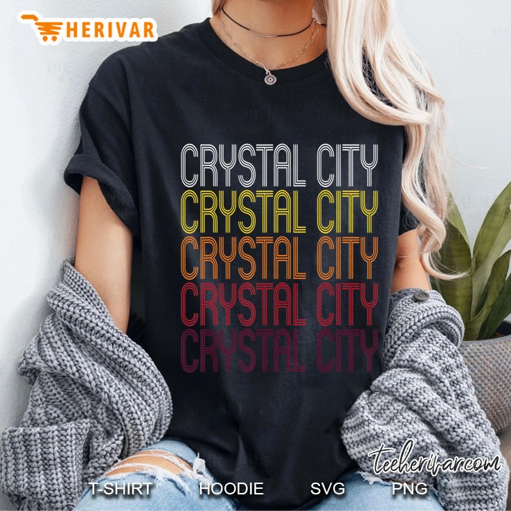 Crystal City, Tx Vintage Style Texas Ladies Tee