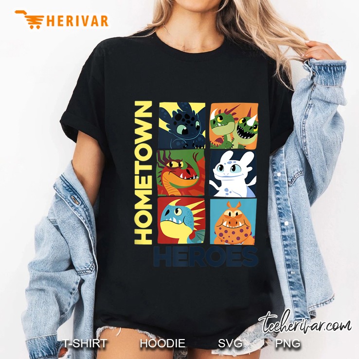 How To Train Your Dragon 3 Hidden World Dragon Heroes Ladies Tee