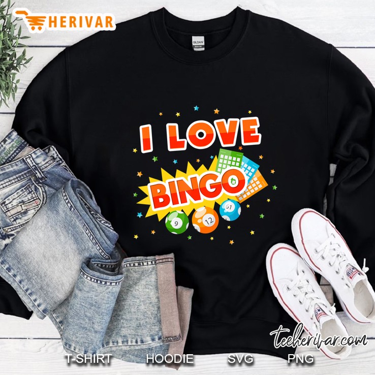 I Love Bingo Balls Cards Numbers Hobby Gift Mugs