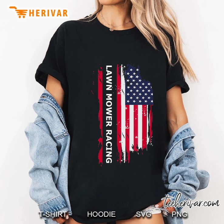 Lawn Mower Racing, Lawn Racing Fans Gift Ladies Tee
