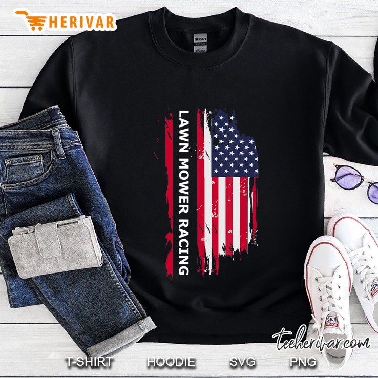 Lawn Mower Racing, Lawn Racing Fans Gift Sweatshirt
