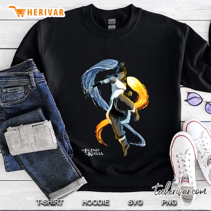 Legend Of Korra Fire & Water Bending Sweatshirt
