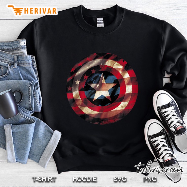 Marvel Captain America Shield American Flag Fill Zip Mugs