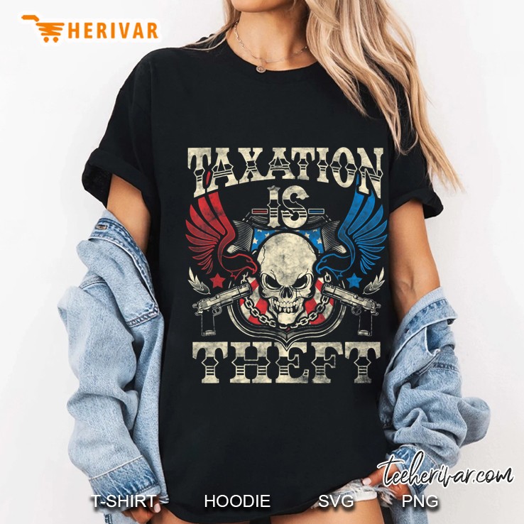 Mens Taxation Is Theft Anti-Government Libertarian Ladies Tee