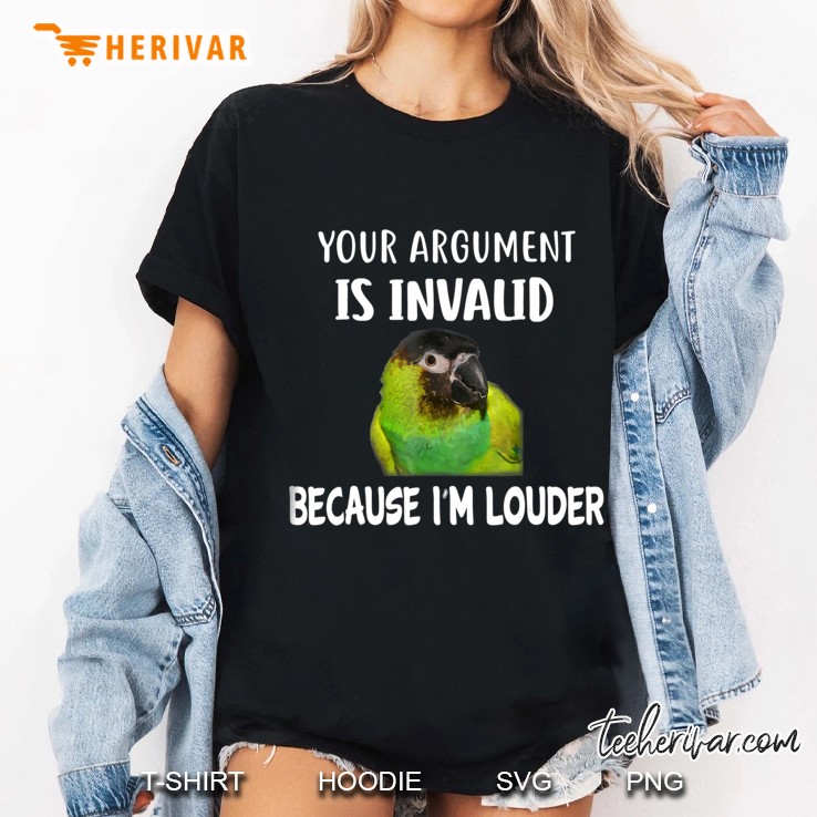 Nanday Conure Shirt, I Am Louder Conure Ladies Tee