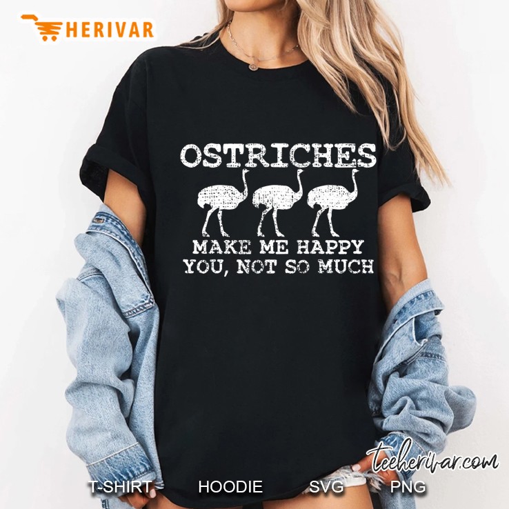 Ostrich Bird Flightless Vintage Gift Ladies Tee