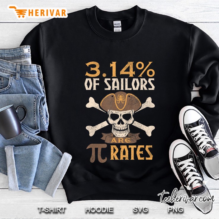 Pi Day Pirate Shirt 3.14 Math Geek Teacher Gift Sweatshirt
