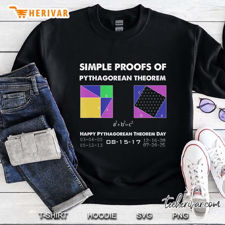 Simple Proofs Of Pythagorean Theorem Sweatshirt