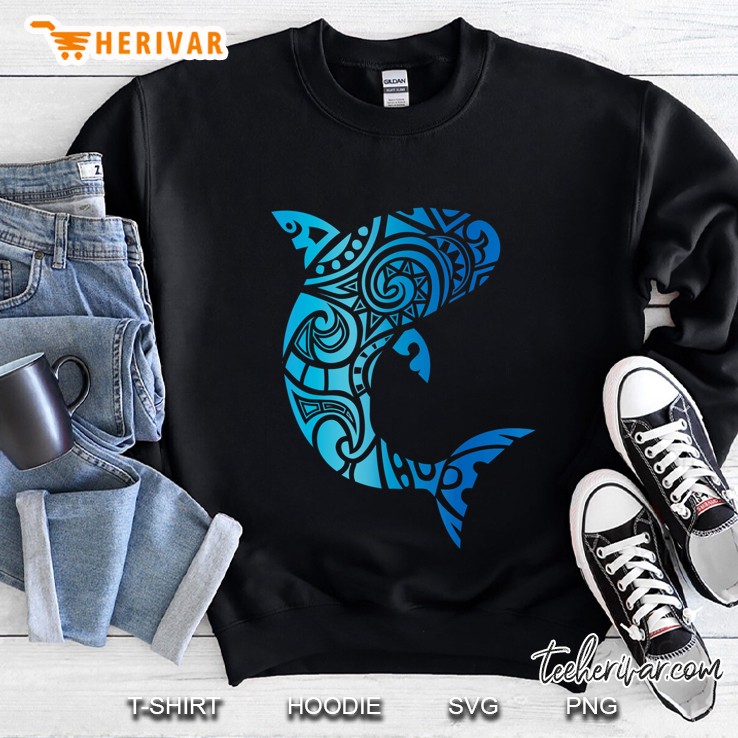 Tribal Style Hawaii Mano Shark Lover Week Beach Gift Sweatshirt