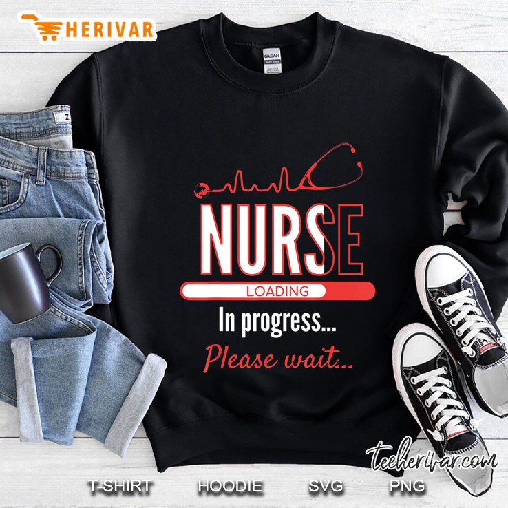 Women Nurse In Progress Funny Nurse Gift Sweatshirt
