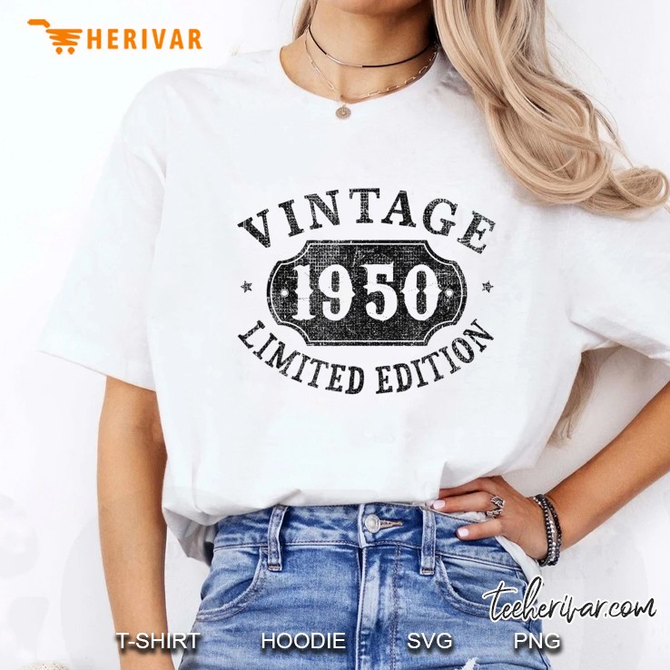 70 Years Old 70Th Birthday, Anniversary Gift 1950 Limited Ladies Tee