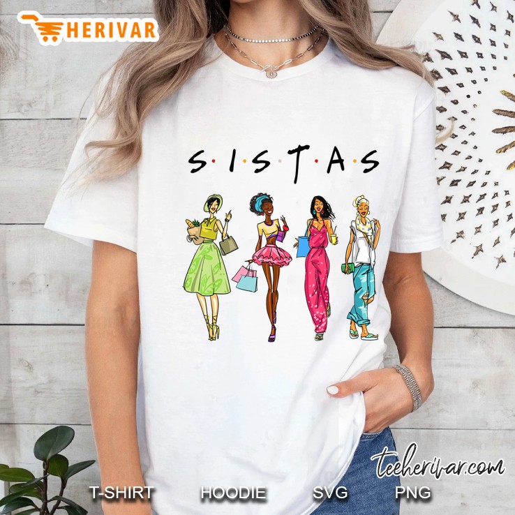 Black Sistas Queen Melanin African American Women Ladies Tee