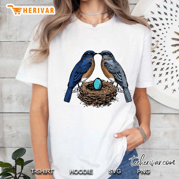 Bluebird Shirt Bluebirds Nesting Ornithologist Hoodie