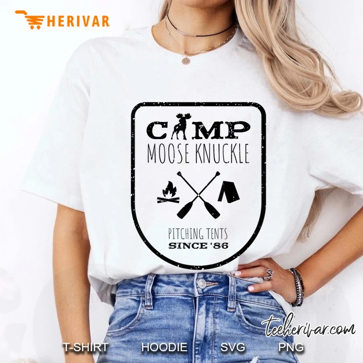 Camp Moose Knuckle Outdoors And Camping Ladies Tee