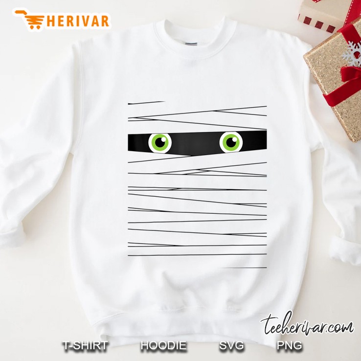 Easy Halloween Costume - Mummy Wrap Face Sweatshirt