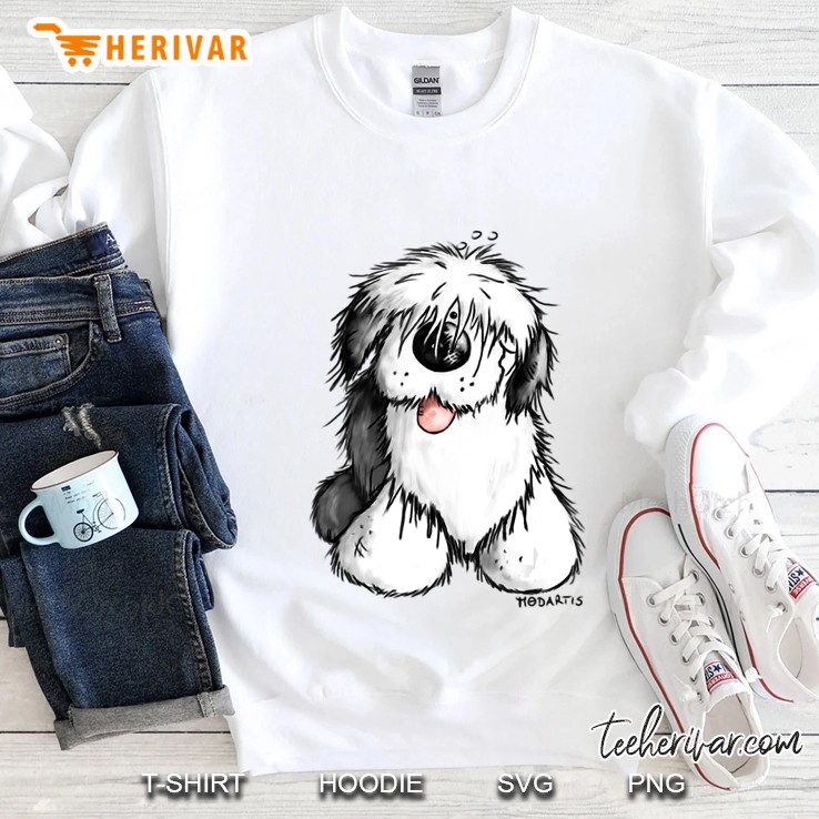 Happy Old English Sheepdog Tshirt For A Dog Or Bobtail Lover Sweatshirt