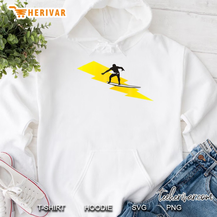 Lightning Bolt Surf Shirt For Men, Women, Boys And Girls Hoodie