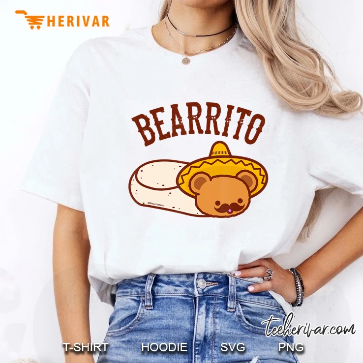 Mexican Bearrito - Teddy Bear Burrito With Mustache Ladies Tee