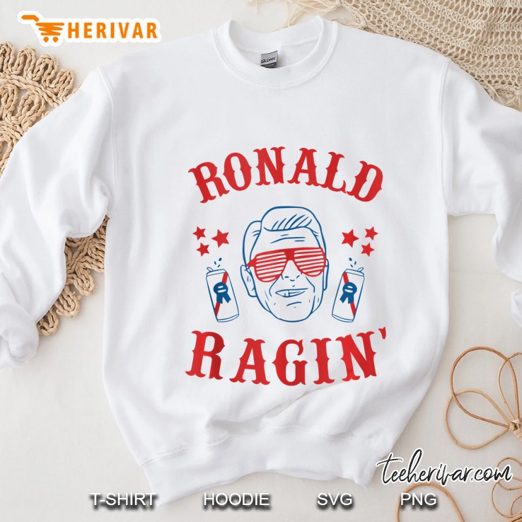 Ronald Ragin Ronald Reagan Drinking 4Th Of July Tank Top Sweatshirt