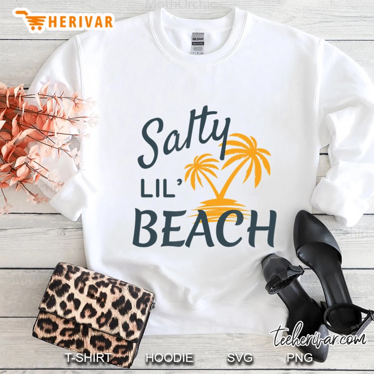 Salty Lil Beach Cute Summer Vacation Palm Tree Sweatshirt