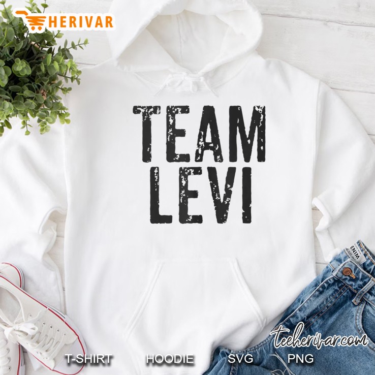Team Levi Black Distressed Vintage Design Baseball Football Tank Top Hoodie
