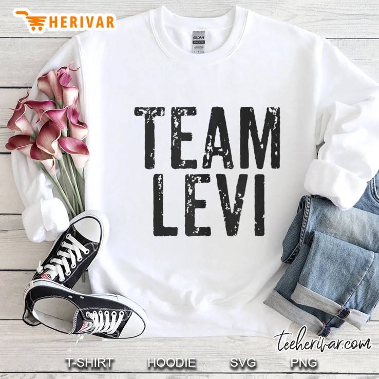 Team Levi Black Distressed Vintage Design Baseball Football Tank Top Sweatshirt