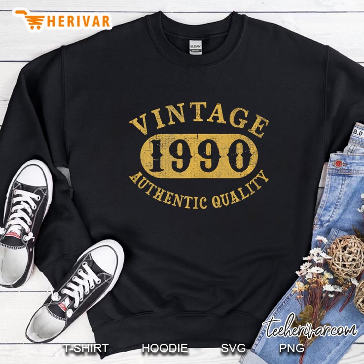 1990 Vintage 30 Years Old 30Th Birthday, Anniversary Gift Tank Top Sweatshirt