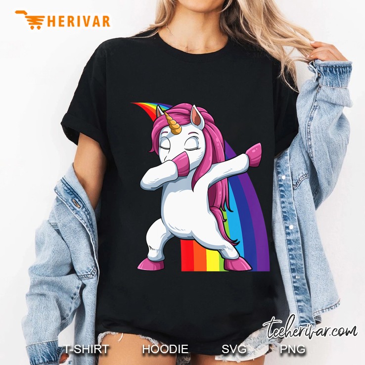 Dabbing Unicorn Dab Unicorn Dabbing Unicorn Lovers Ladies Tee