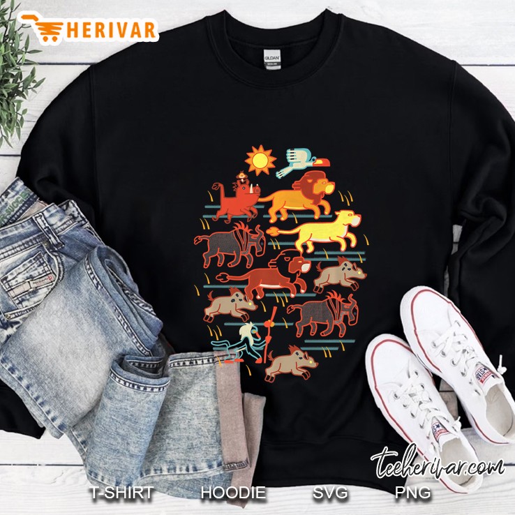 Lion King Stampede Cave Painting Sweatshirt