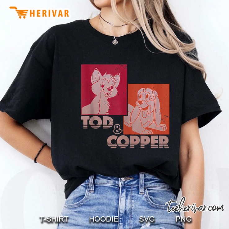 The Fox And The Hound Tod & Copper Retro Ladies Tee