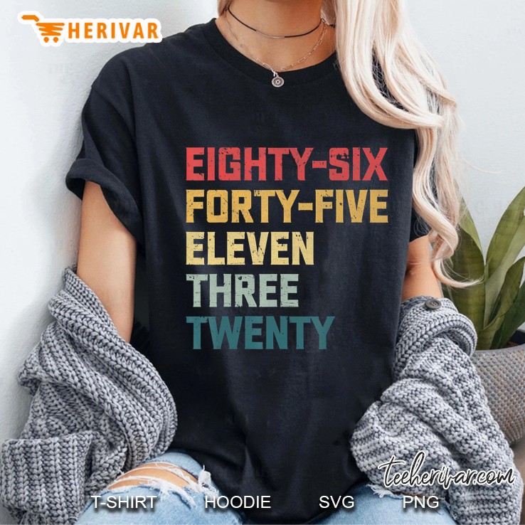 Eighty-Six Forty-Five Eleven Three Twenty Vintage 864511320 Ver2 Ladies Tee