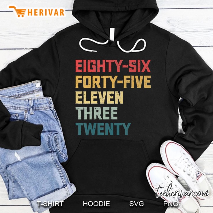 Eighty-Six Forty-Five Eleven Three Twenty Vintage 864511320 Ver2 Hoodie