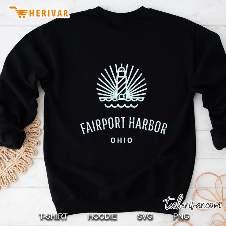 Fairport Harbor Lake Erie Retro Vintage Lighthouse Sweatshirt